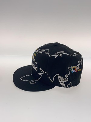 Supreme 23AW Worldwide Box Logo New Era Cap 7 3 4 Black Men | eBay