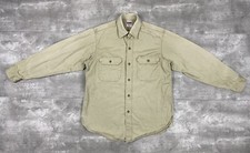 vintage 50s PENNEYS BIG MAC TYPE 1 ARMY CLOTH SHIRT WORK WEAR BUTTON UP KHAKI