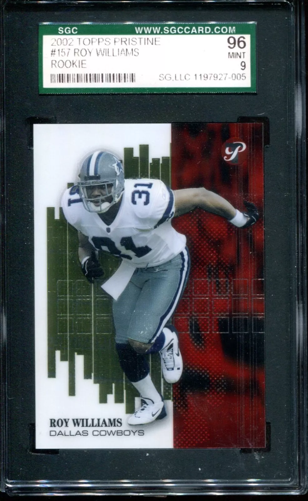 Roy Williams trading card