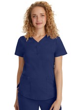 Healing Hands Women Scrubs Jane Top 2167 NAVY Navy Free Shipping