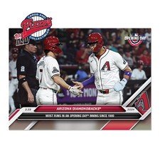 Arizona Diamondbacks Most Opening Day Runs 2024 MLB TOPPS NOW Card 15 In Hand