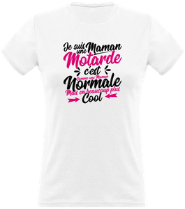 T Shirt Femme Maman Motarde Plus Cool Cadeau Humour Maman Anniversaire Origina Ebay