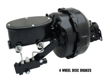 Black Out 9 Dual Power Brake Booster Disc Disc Oval Master Cylinder Kit Black Out 9 Dual Power Brake Booster Disc Disc Oval Master Cylinder Kit