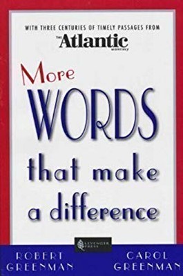 More Words That Make a Difference Hardcover Robert, Greenman, Car