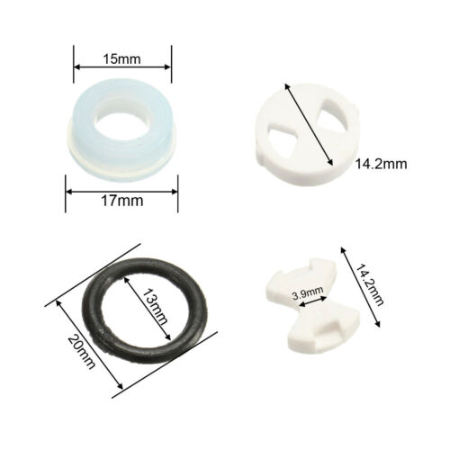 1/2'' 1-20X Replacement Ceramic Disc Silicon Washer Insert Valve Tap Turn Set - Picture 5 of 5