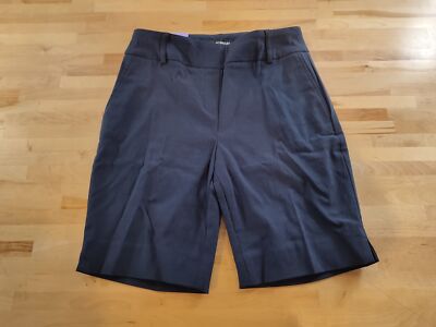 Hilary Radley Ladies Stretch Pull On Bermuda Shorts Blue XS 9'' Inseam