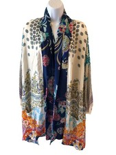 NWT Johnny Was 100 Silk Kimono Sz XL Gorgeous