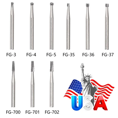 1-10 Boxen Dental Chirurgisch FG Bohrer/Karbid Fräser Reibgriff Rund High Speed - Bild 4 von 283