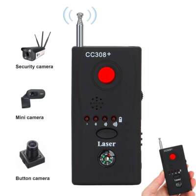 Anti Spy RF Detector Hidden Camera Finder Bug GPS Wireless Signal Alarm Scanner