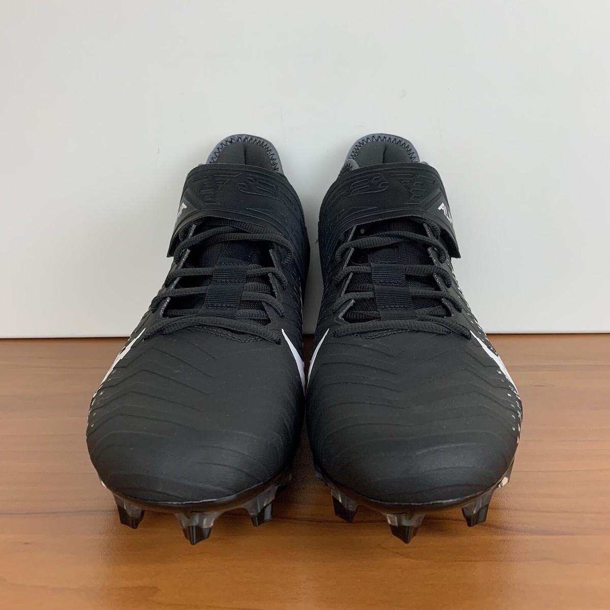 Nike Alpha Menace Pro 2 Mid Football Cleats Black White 