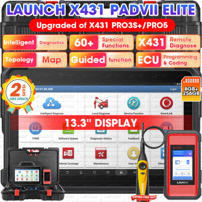 2024 LAUNCH X431 PAD VII PAD 7 PRO Diagnostic Scanner Key Programming Coding