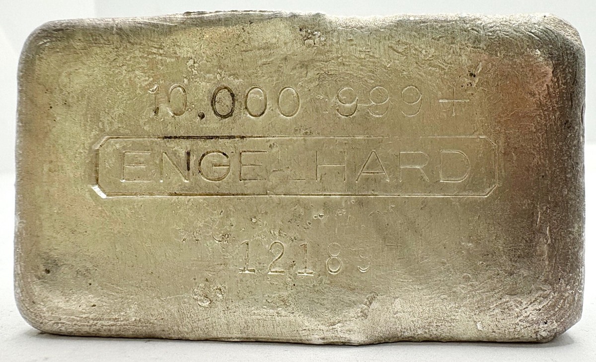 Vintage Engelhard 3rd Series x8 Stamp Error 10 Oz .999 Fine Vintage Engelhard 3rd Series x8 Stamp Error 10 Oz .999 Fine