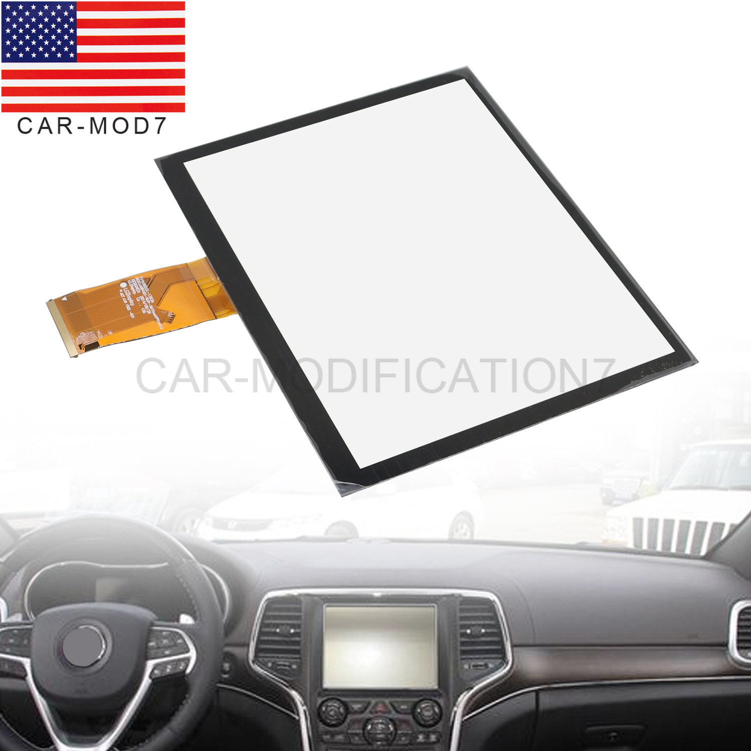 8.4" Navigation Touch Screen Glass Digitizer For 17-20 Dodge Chrysler Jeep Radio