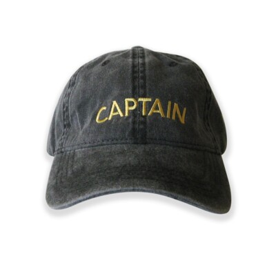 Captain Embroidered Cap captain hat dad cap dad hat captain logo cap captain