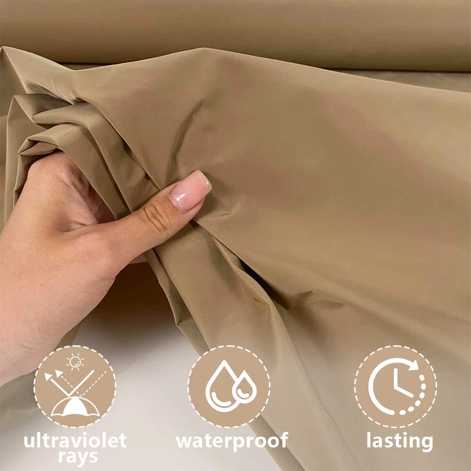 Cubierta superior para paraguas de patio exterior de 10 pies cubierta superior 6/8 costillas de repuesto (solo toldo) Foto 3 de 4