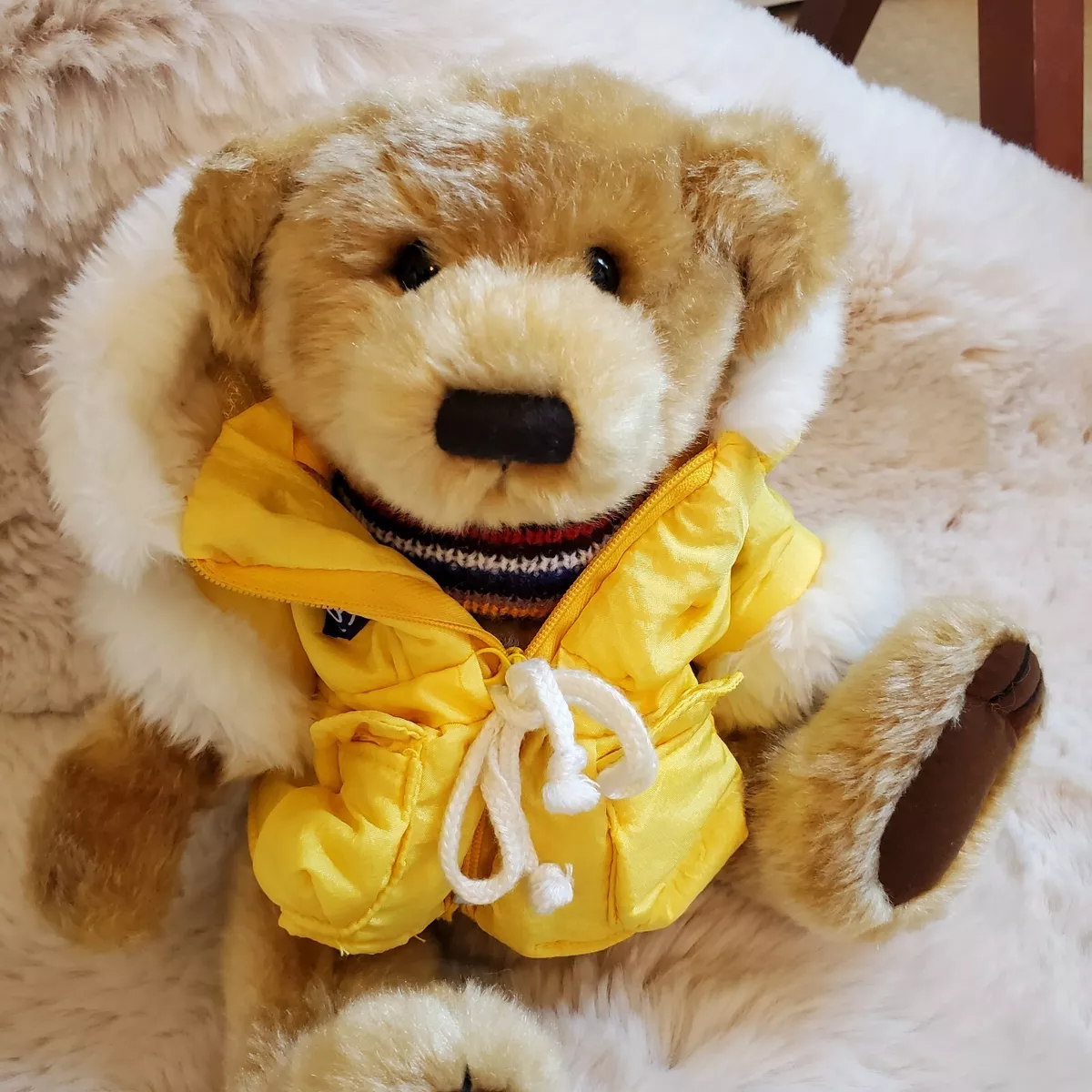 Yellow teddy bear jacket clearance