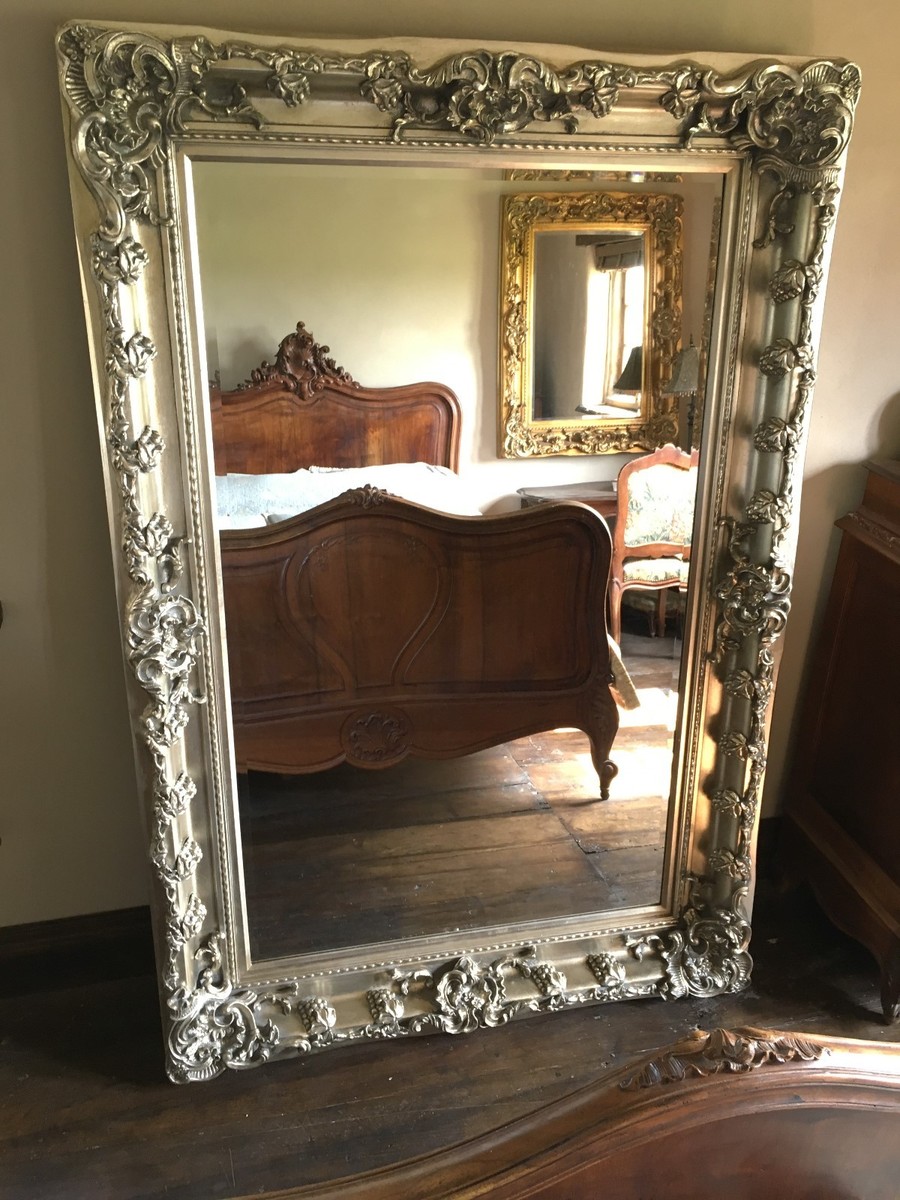 Large Antique Silver Statement Ornate Period French Over Mantle