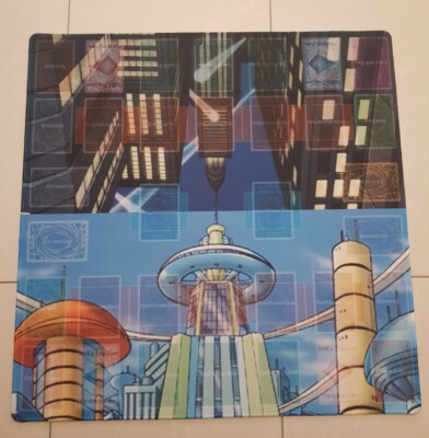 Yugioh 2 Player Custom Playmat Skys(Premium Bearbeitung, Extra Verstärkter Rand)