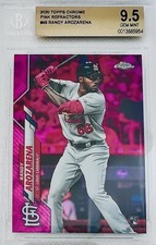 2020 Topps Chrome Randy Arozarena RC Pink Refractors Card #49 Rookie BGS 9.5 💎
