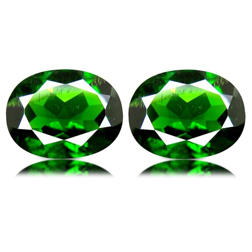 3.49Ct 7mm Oval_ Awe-inspiring Quality Natural Russian Chrome Diopside Gemstone - Picture 3 of 3