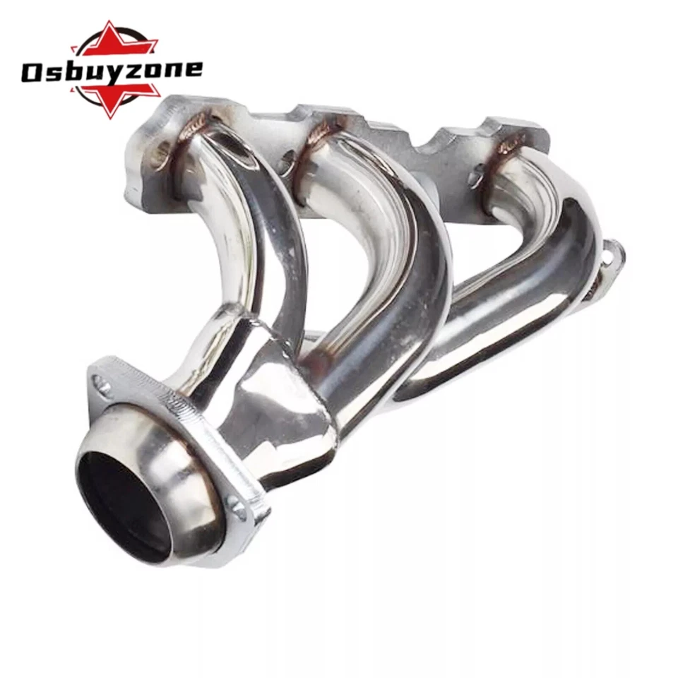 Par de cabezales de escape Kit para Chevrolet S10 GMC Sonoma Blazer 1996-2001 4,3 L 4x4 Foto 3 de 4