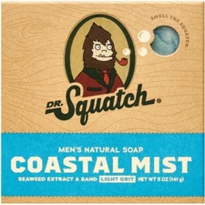New Dr. Squatch Coastal Mist Natural Bar Soap for Men, 5 oz
