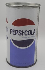Vintage 3 Panel PEPSI COLA 12oz Steel Pull Tab Soda Can Phoenix Arizona Nice !!
