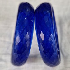 2 PCS Royal Blue Color Crystal Bangle Bracelet gift sets for girls Free Shipping