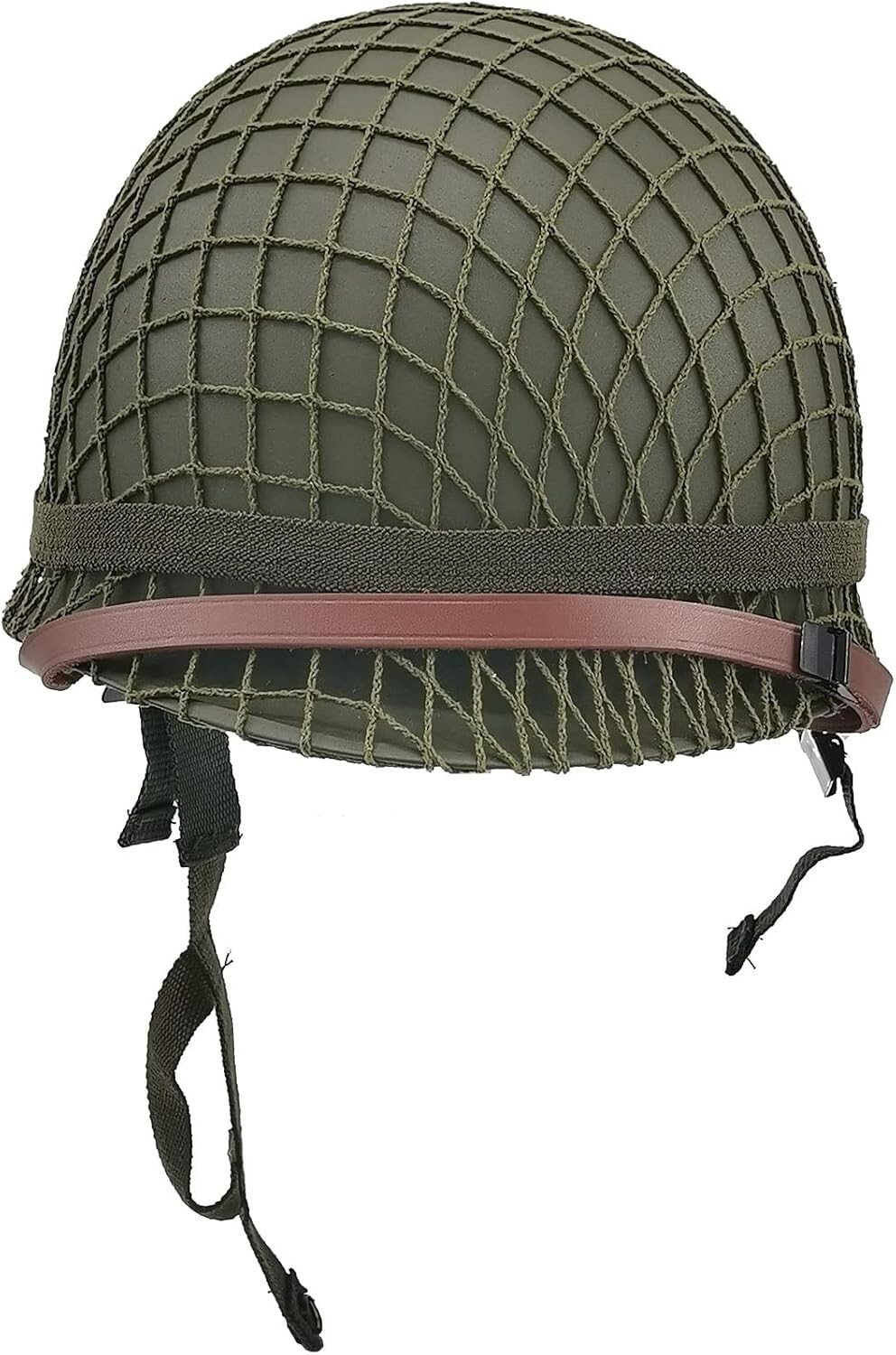 WWII US Army M1 Helmet, WW2 Gear, WW2 Helmet Metal Steel Shell Replica with N...