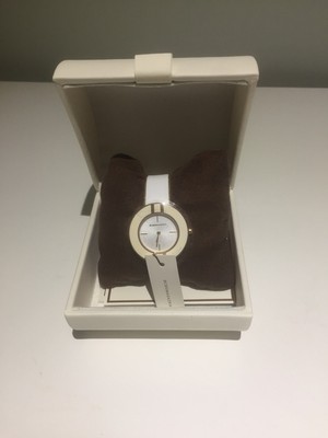 BCBG Max Azria BG6250 Ladies Vintage Bauhaus White Watch