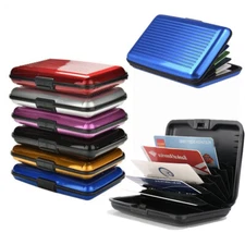 RFID Mini Card Holder Hard Case Wallet Credit Card Card Holder for Mens Womens