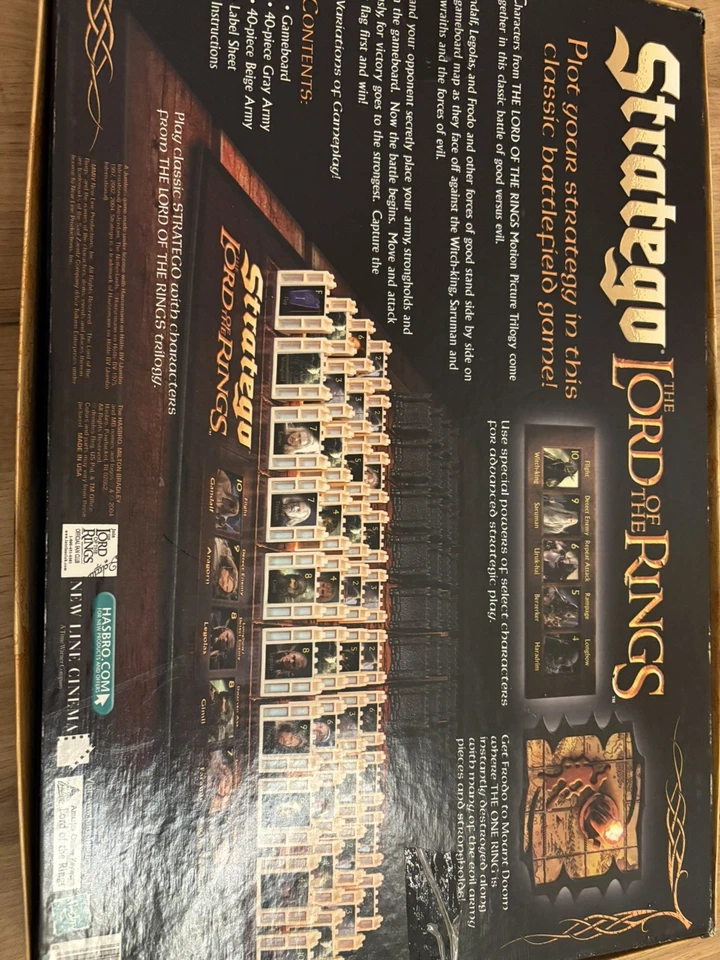 MB Stratego The Lord Of The Rings Trilogy Edition Game 2004 Ages 8+ - Image 2 of 3