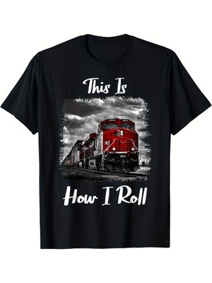 Funny Train Saying for Train Engineer & Freight Train Lovers T-Shirt 180gSame