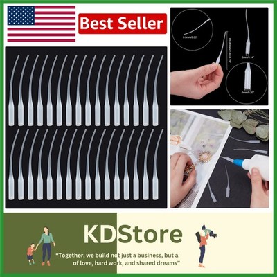 Precision 100pcs Plastic Glue Tips for Fine Craft & Model Work