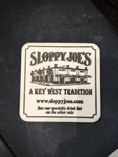 Sloppy Joe's Beer Coaster Key West 