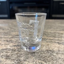 Fireball  F With Raised Whisky Dragon Shot Glass 