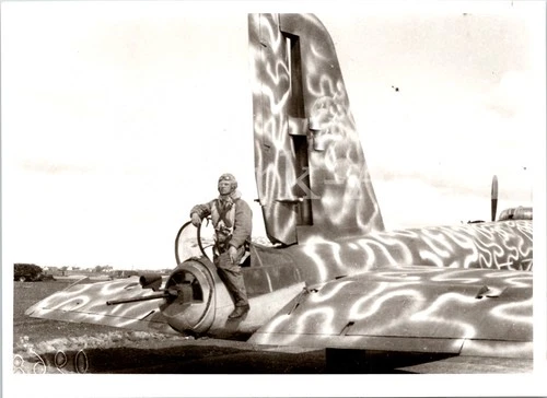 Q623 Photo Wehrmacht Archive Repro Luftwaffe Aircraft He177 Camouflage Crew Pilot
