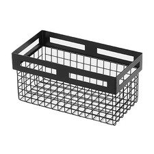 American Metalcraft BNRB126 Twilight 12.5 x 6.5 x 6 Black Metal Basket