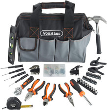 Vonhaus Tool Set - 92Pcs Tool Kits for Home DIY Tasks - Household DIY Kit for Be