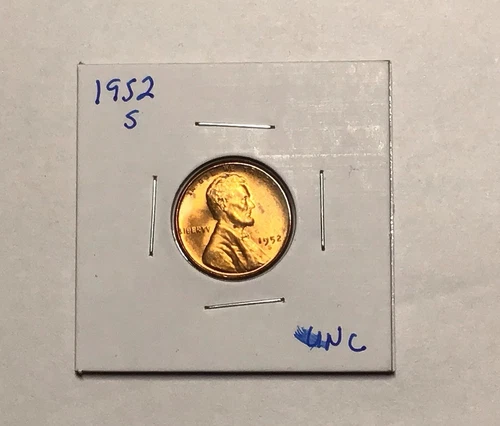 1952 S Lincoln Wheat Cent UNC FREE SHIPPING !!!