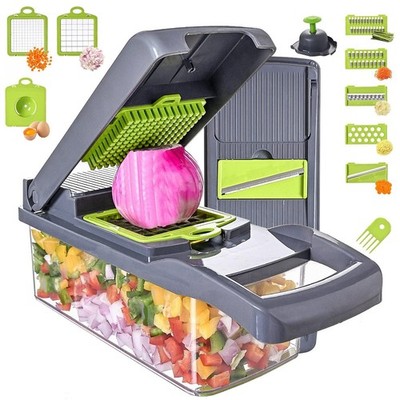 Vegetable Chopper Slicer 13in1 Onion Fruit Dicer Spice Cutter Stainless Steel