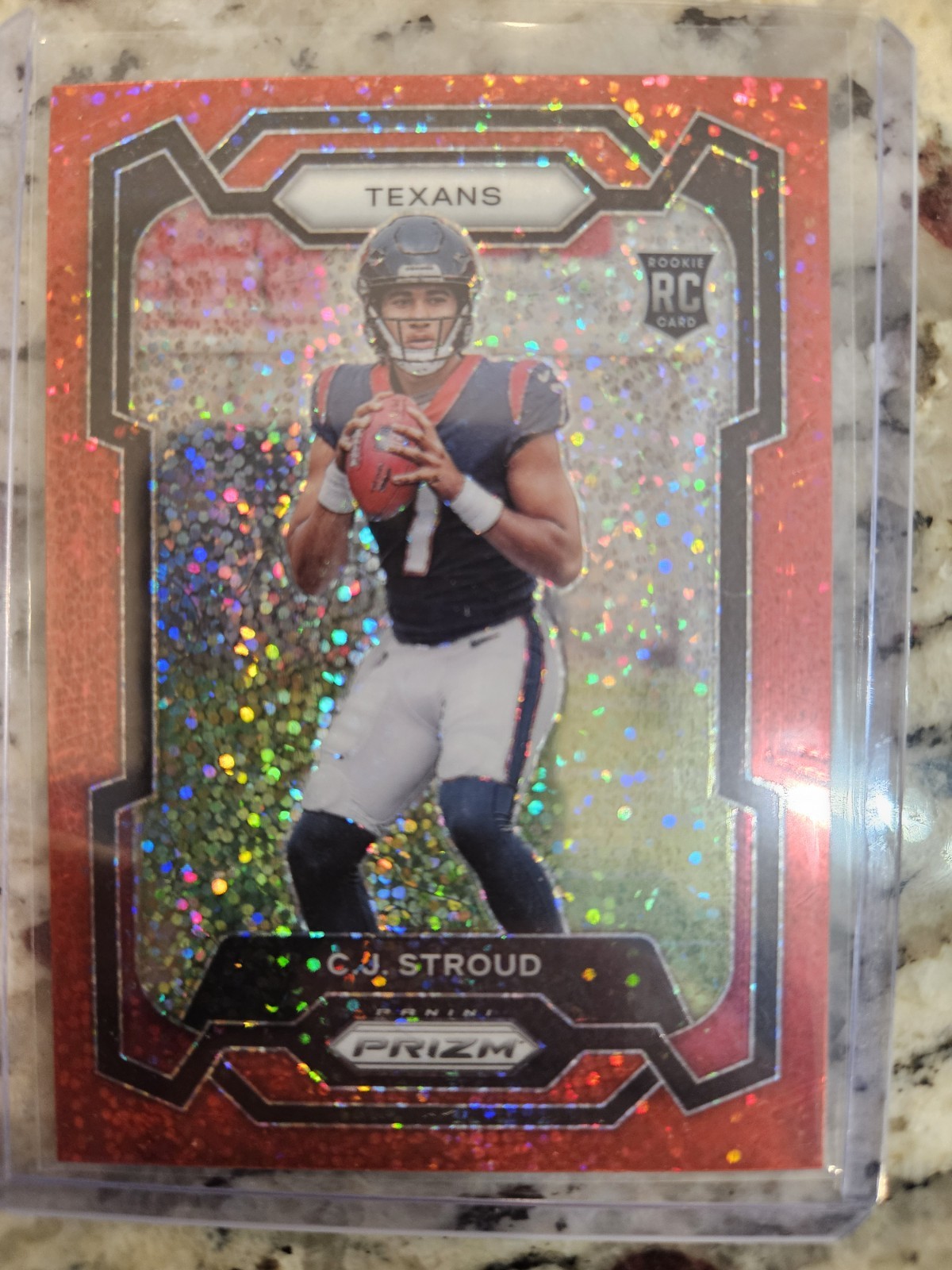 2023 Panini Prizm - Rookies C.J. Stroud #339 - Red Sparkle Prizm (RC)