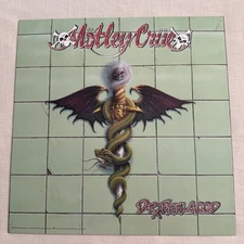1989 Original Unused Motley Crue Promo Album Flat Poster