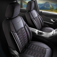 Sitzbezüge passend für Mercedes Sprinter in Schwarz-Grau mit Rückentasche Sitzbezüge passend für Mercedes Sprinter in Schwarz-Grau mit Rückentasche
