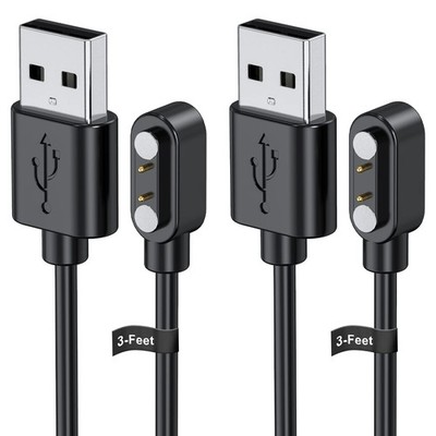 Smart Watch Charger for Letsfit Willful YAMAY VeryFitPro, [ 2-Pack 3.3-Feet... 
