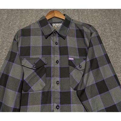 Dixxon the flannel company the gift button up shirt plaid long sleeve read XL