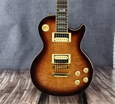 US Warehouse LP Standard Brown Bursr Electric Guitar Gold Hardware HH Pickups