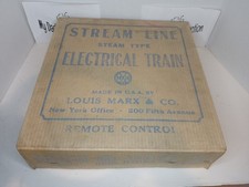 Louis Marx Stream Line Steam Type Electrical Train Set 25000 W/Box/Read Vintage
