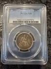 PCGS 1857 Seated Liberty Quarter F15 25C Silver Philadelphia