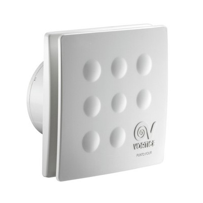VORTICE Punto Four MFO 120mm Bathroom Extract Fan With 5+ Blades, Quiet